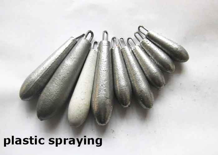 plastic-spraying-cast-iron-sinker